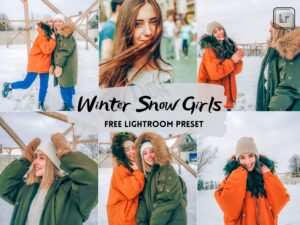 Winter Snow Girls Free Lightroom Preset 100% www.Editingfree.com