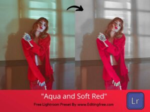 Aqua and Soft Red Free Lightroom Preset 100% www.Editingfree.com