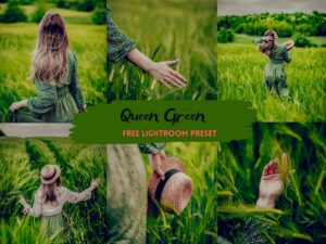 Queen Green Free Mobile & Desktop LIGHTROOM Preset Vsco Instagram Filters www.Editingfree.com