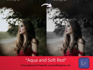 Aqua and Soft Red Free Lightroom Preset 100% www.Editingfree.com